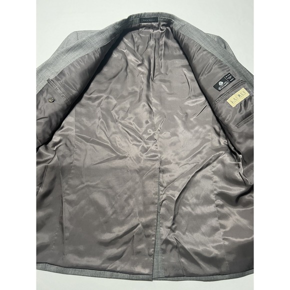 Lauren Ralph Lauren Adult Size 42R Blazer Jacket 100% Wool Dark Gray Sports Coat - Picture 9 of 12